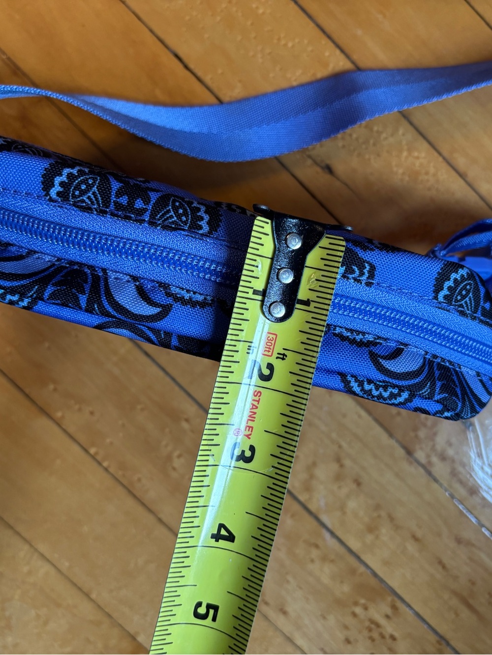 NWOT Vera Bradley Lighten Up Large Cube Belt Bag | Floral Blue Fanny Pack - Picture 12 of 16